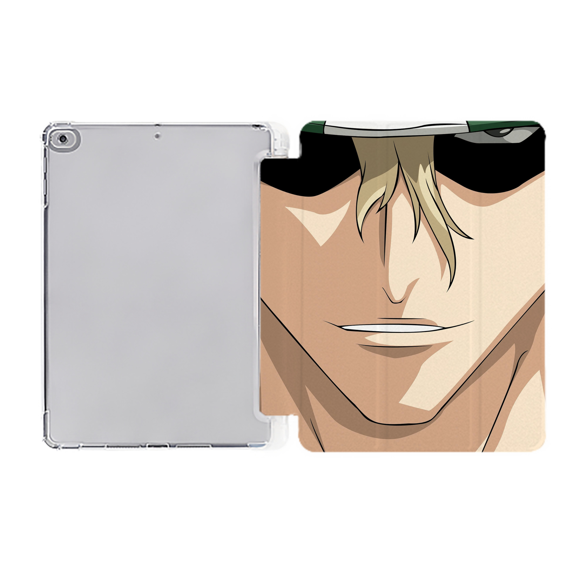 （画像用） ブリーチ BLEACH IPad ケース ペン収納付き 三つ折りスタンド PUレザー×シリコン 対応機種9.5/10.5/10.9インチ